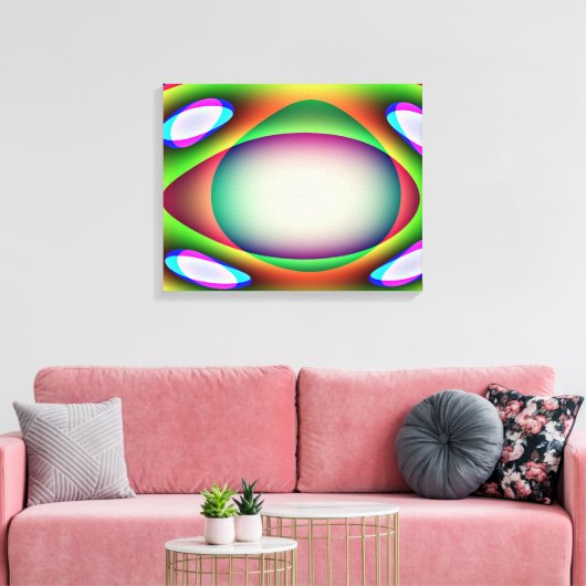 Alien Spaceship Canvas Print Leinwanddruck (Insitu (Wohnzimmer))