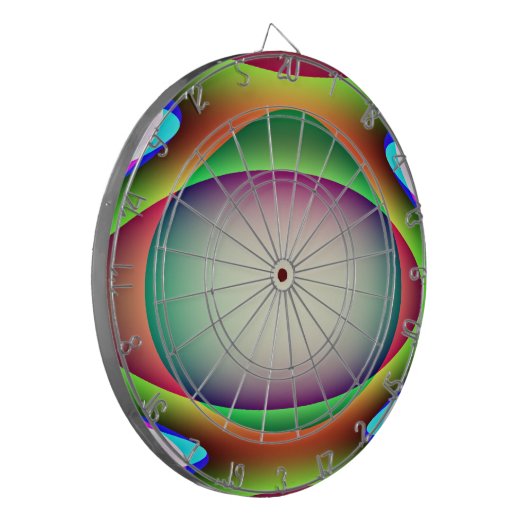 Alien Spaceship Dart Board Dartscheibe (Vorderseite Links)