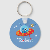 Alien Spaceship Keychain Schlüsselanhänger (Rückseite)