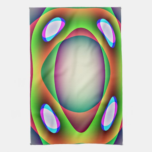 Alien Spaceship Küchentuch (Vertikal)