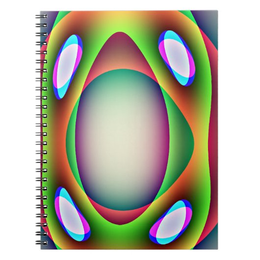 Alien Spaceship-Notebook Notizblock (Vorderseite)