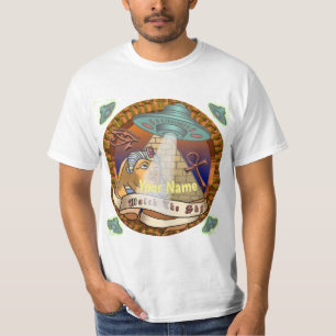 Alien Spaceship Pyramids T-Shirt