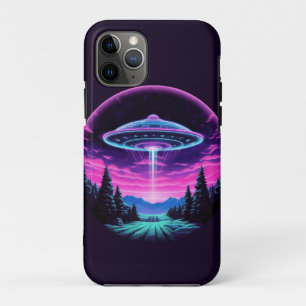 Alien Spaceship Retro Futuristic Case-Mate iPhone Hülle