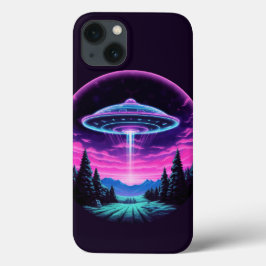 Alien Spaceship Retro Futuristic Case-Mate iPhone Hülle