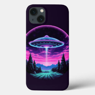 Alien Spaceship Retro Futuristic Case-Mate iPhone Hülle