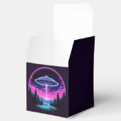 Alien Spaceship Retro Futuristic Geschenkschachtel (Geöffnet)