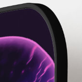 Alien Spaceship Retro Futuristic Pickleball Schläger (Linke Seite)