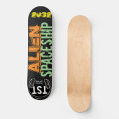ALIEN SPACESHIP-Skateboard Skateboard (Vorderseite)