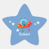 Alien Spaceship Stickers (Vorderseite)