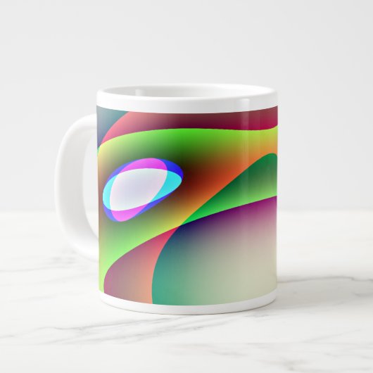 Alien Spaceship-Tasse Jumbo-Tasse (Vorderseite Links)