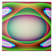Alien Spaceship Tile Fliese (Vorderseite)
