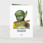 Alien Spawn B-Movie Poster Geburtstagkarte Karte (Rückseite)