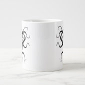 Alien Species Tribal Tattoo Design - schwarz Jumbo-Tasse (Vorderseite)