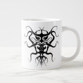 Alien Species Tribal Tattoo Design - schwarz Jumbo-Tasse (Rechts)