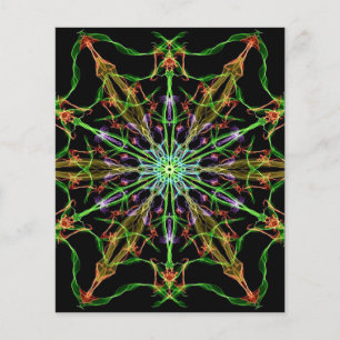 Alien Spider Web Mandala Spinnengeschenke Flyer