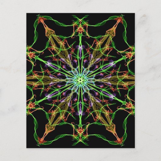 Alien Spider Web Mandala| Spinnengeschenke Flyer (Vorne)