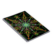 Alien Spider Web Mandala | Spinnengeschenke Notizblock (Rechte Seite)