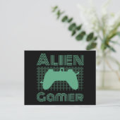 Alien-Spieler Postkarte (Stehend Vorderseite)