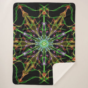 Alien Spinnennetz Mandala Spinnengeschenke Sherpadecke