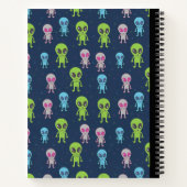 Alien Spiralkomposition Notebook Notizblock (Rückseite)