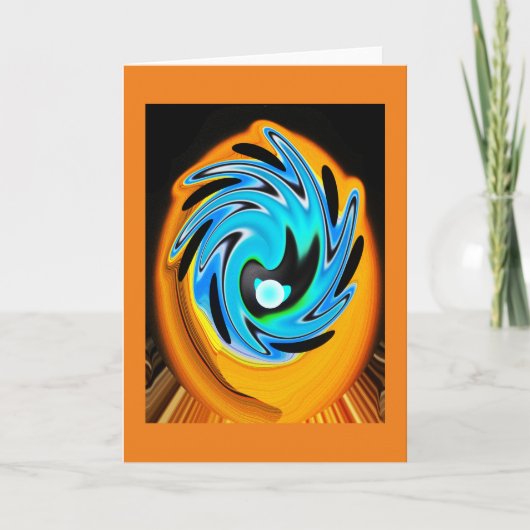 Alien Splash Feiertagskarte (Vorderseite)