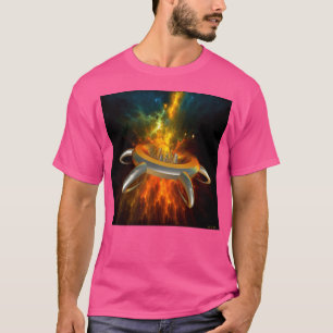 Alien Stadt im Weltraum T-Shirt