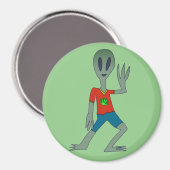Alien Standard, 2¼ Zoll Kreiselmagnet Magnet (Vorderseite/Rückseite)