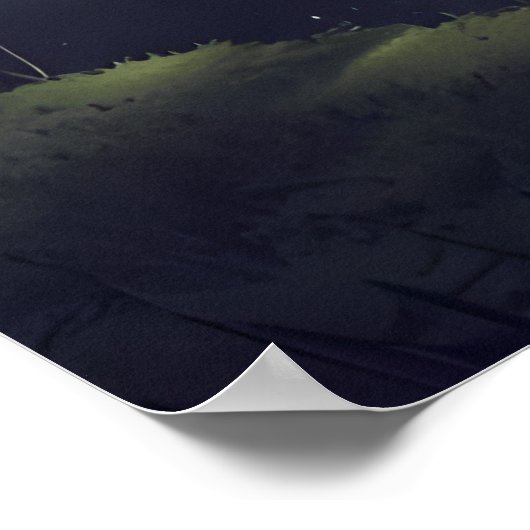 Alien Stargazer - Cosmic Lake Poster (Ecke)