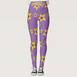 Alien Stars All Starry Mit Augen Space Princess (l Leggings