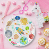 Alien Stars Pappteller (Party)