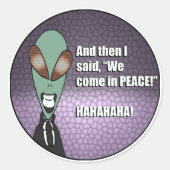 Alien Sticker - Area 51 Reptilian Joke (Vorderseite)