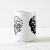Alien Sticker Art Classic Tasse, 15 oz Kaffeetasse (Mittel)