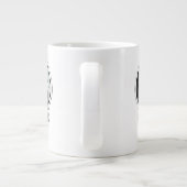 Alien Sticker Art Jumbo Tasse (Rückseite)