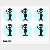 Alien Stickers Decals (Blatt)