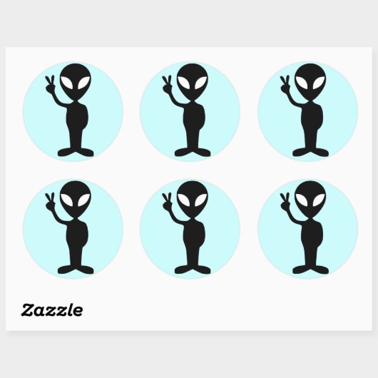 Alien Stickers Decals (Blatt)