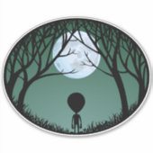 Alien Stickers Fun Halloween Alien Decal Stickers Aufkleber (Vorderseite)