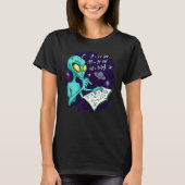 Alien Studying Solving Math Science Physics Equati T-Shirt (Vorderseite)