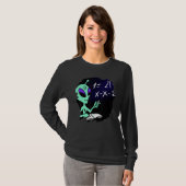 Alien Studying Solving Math Science Physics Equati T-Shirt (Vorne ganz)
