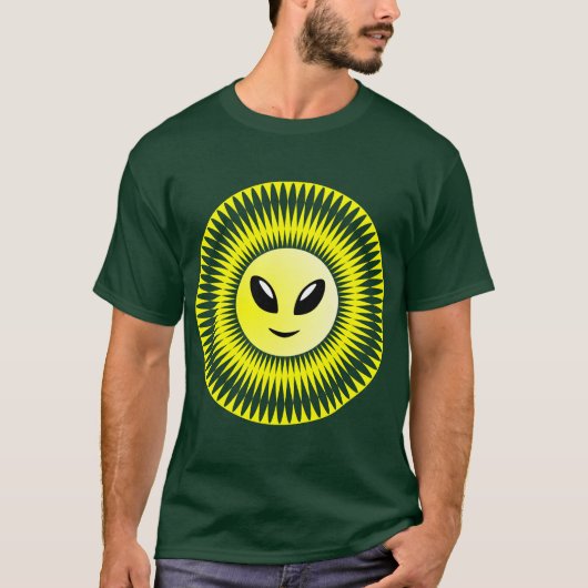 Alien Sun - Maßgeschneiderte T-Shirt (Vorderseite)