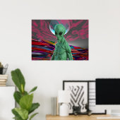 Alien Sunset Poster (Heimbüro)