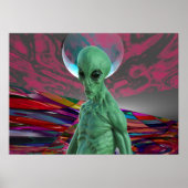 Alien Sunset Poster (Vorne)