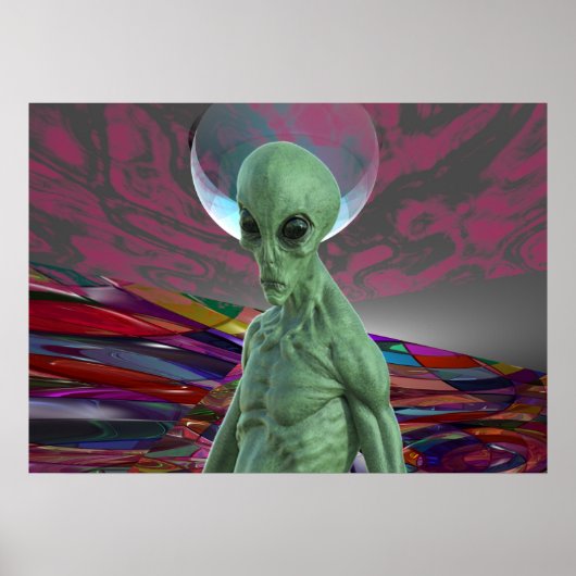 Alien Sunset Poster (Vorne)