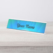 Alien Sunset Schreibtischnamensplakette (Vorderseite )