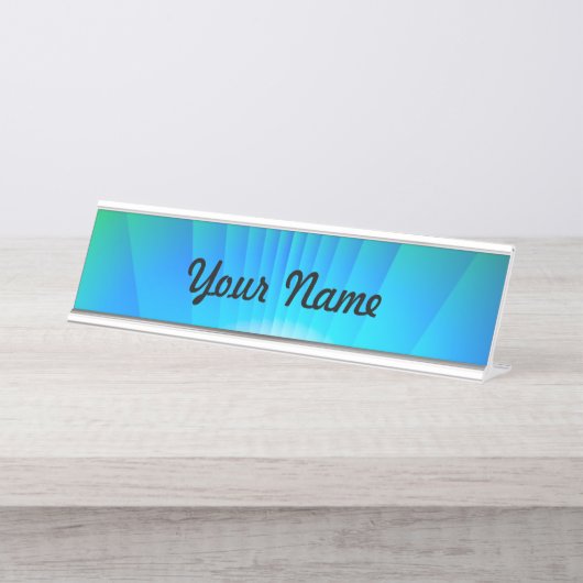 Alien Sunset Schreibtischnamensplakette (Vorderseite )