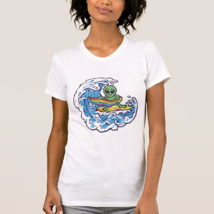 Alien Surfs mit Stolperflagge T-Shirt