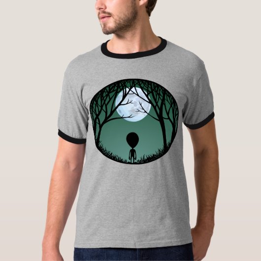 Alien T - Shirt Männer Alien w. Shirts (Vorderseite)