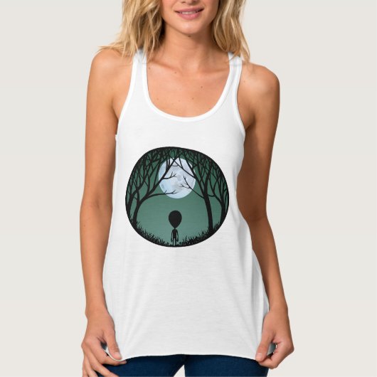 Alien tank Top Women's Friendly Alien Shirts (Vorderseite)