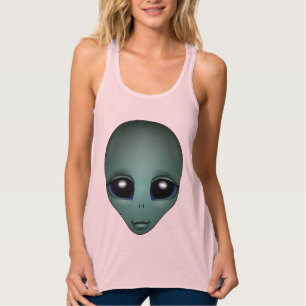 Alien tank Top Women's Friendly Alien Shirts