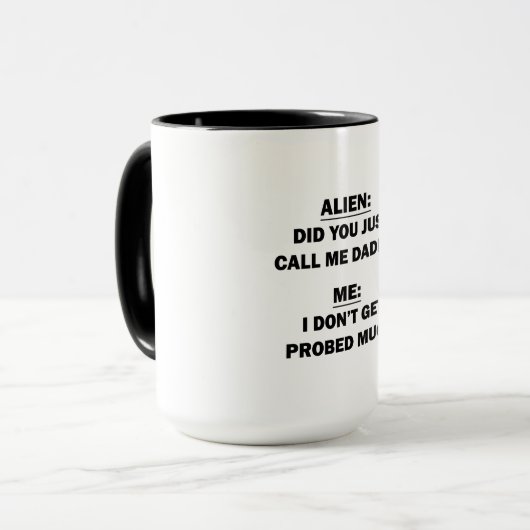 Alien Tasse (Vorderseite Links)