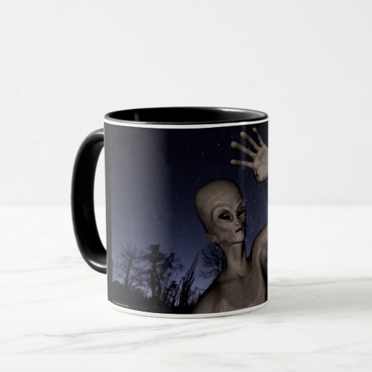 Alien Tasse (Vorderseite Links)